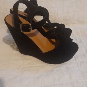 Womens High Heel Shoe Size 8 Platform Stilettos Black